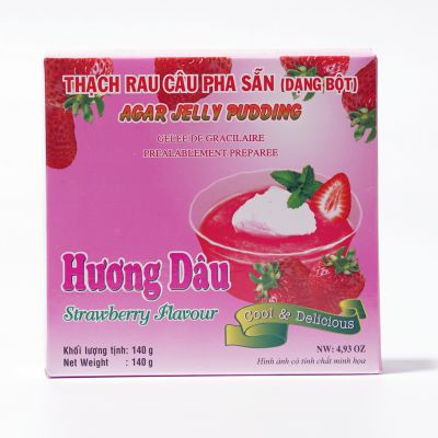 Agar Jelly Pudding 140g  Strawberry Flavor