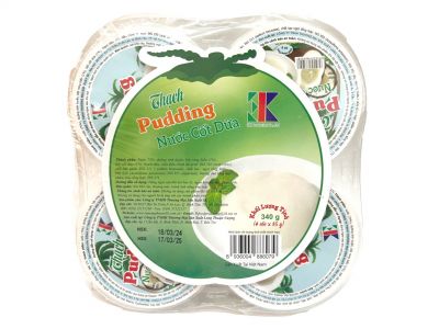 Thạch Pudding Trái Cây (Hương Dừa)