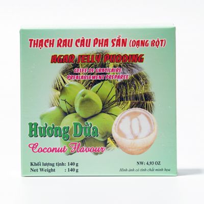 Thạch Rau Câu Pha Sẵn Hương Dừa 140g
