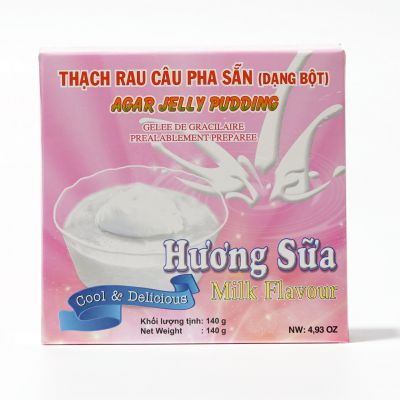Thạch Rau Câu Pha Sẵn Hương Sữa 140g